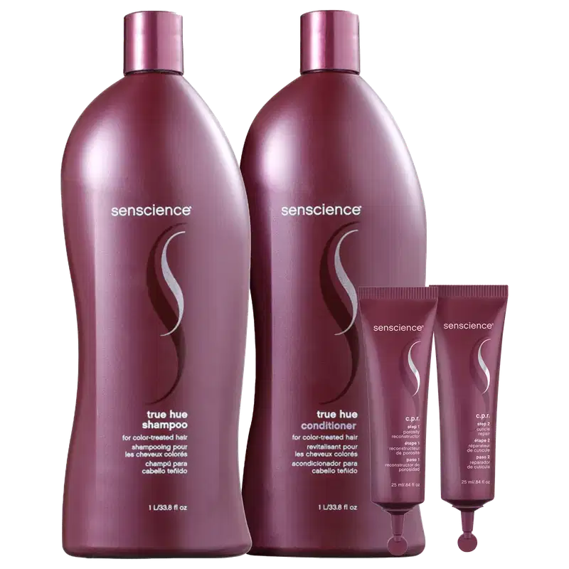 Kit Senscience True Hue Salon + CPR (4 Produtos)