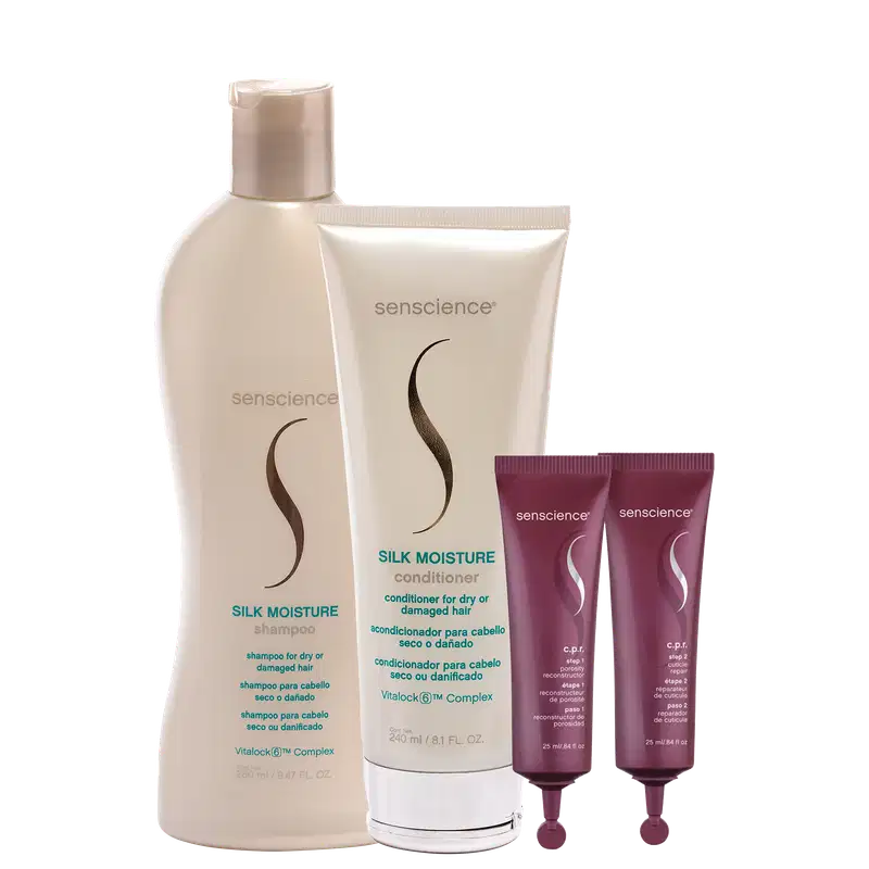 Kit Senscience Silk Moisture + CPR (4 Produtos)