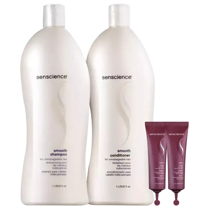 Kit Senscience Smooth Salon + CPR (4 Produtos)