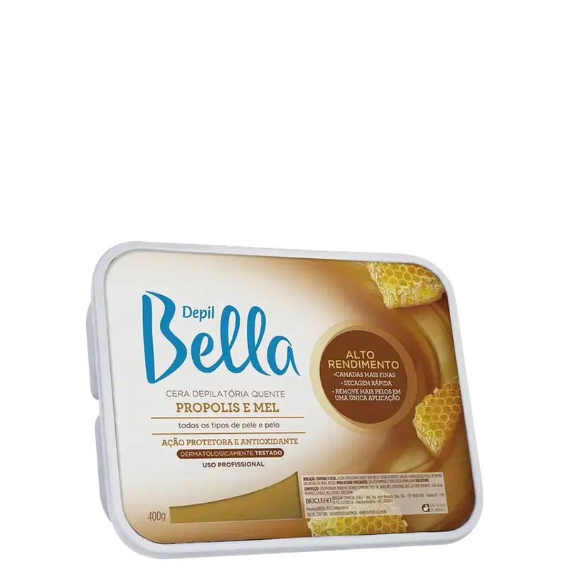 Depil Bella Própolis e Mel - Cera Depilatória 400g