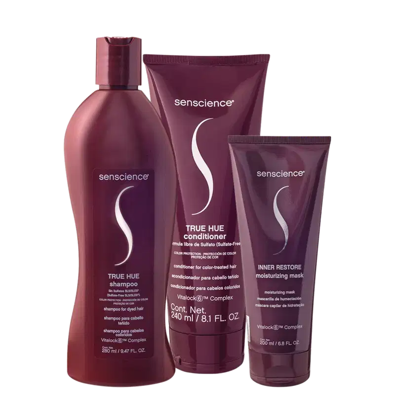 Kit Senscience True Hue Inner Restore Home Care (3 produtos)