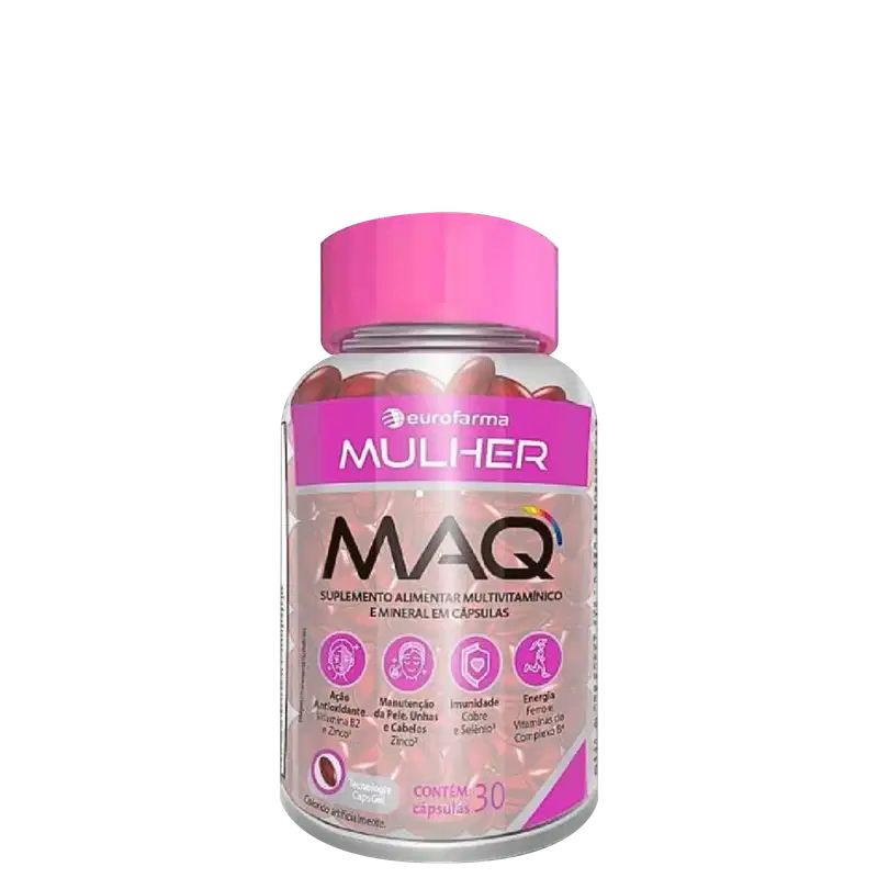 Suplemento Alimentar Eurofarma MAQ Mulher 30 Cápsulas