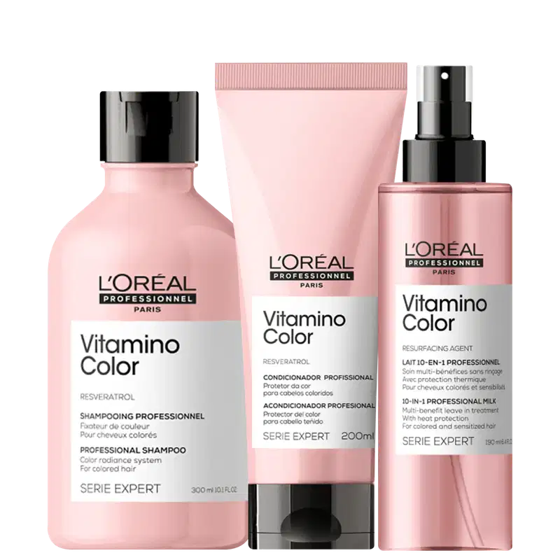 Kit L'Oréal Professionnel Serie Expert Vitamino Color Home Care Trio (3 Produtos)