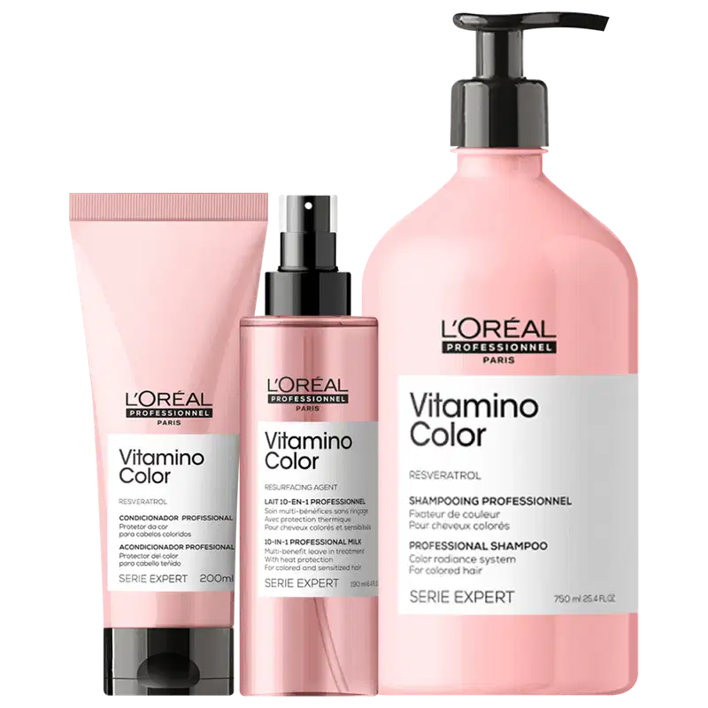 Kit L'Oréal Professionnel Serie Expert Vitamino Color 10 in 1 (3 Produtos)
