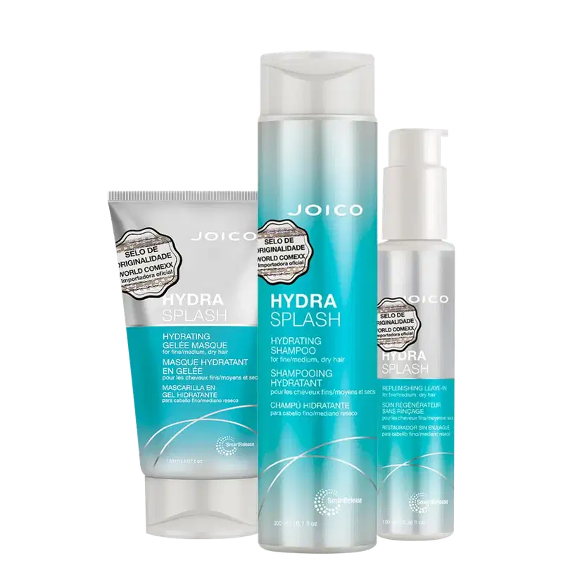 Kit Joico Hydra Splash Shampoo Máscara Leave-in (3 produtos)