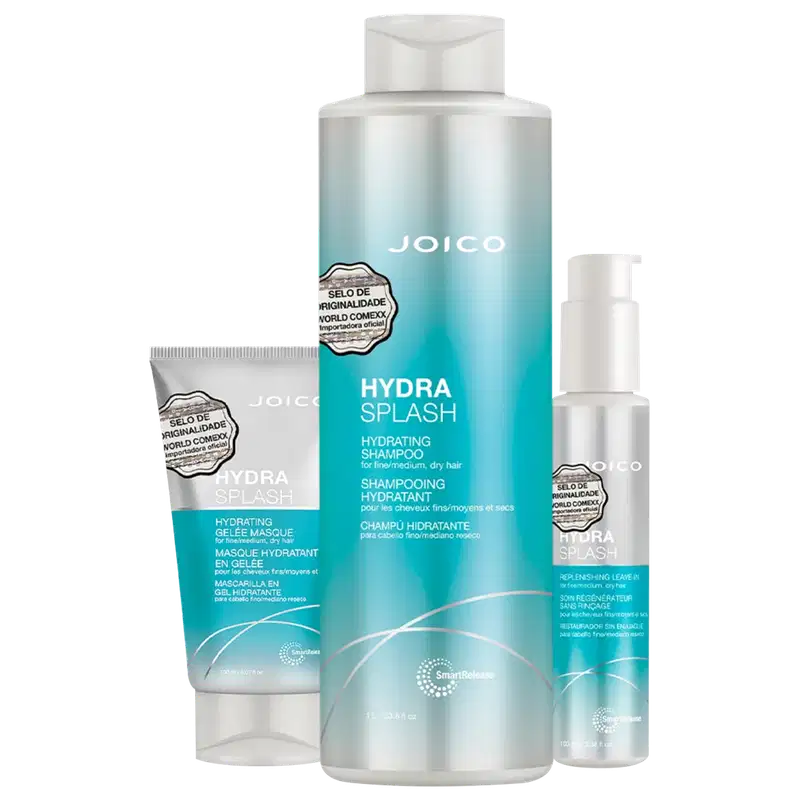 Kit Joico Hydra Splash Shampoo Máscara 150 Leave-in (3 produtos)