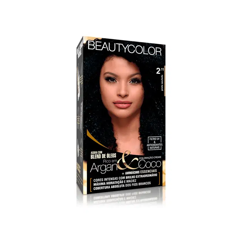 BeautyColor 2.11 Preto Azulado - Coloração Permanente