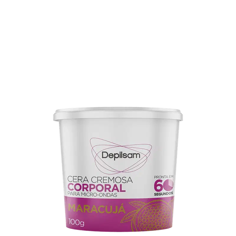 Depilsam Maracujá - Cera Depilatória para Micro-Ondas 100g
