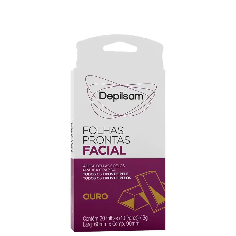 Depilsam Ouro - Folhas Depilatórias Faciais (20 Unidades)