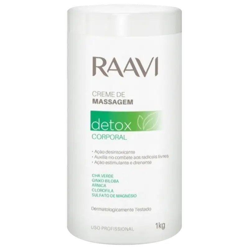 Raavi Detox - Creme de Massagem Corporal 1Kg