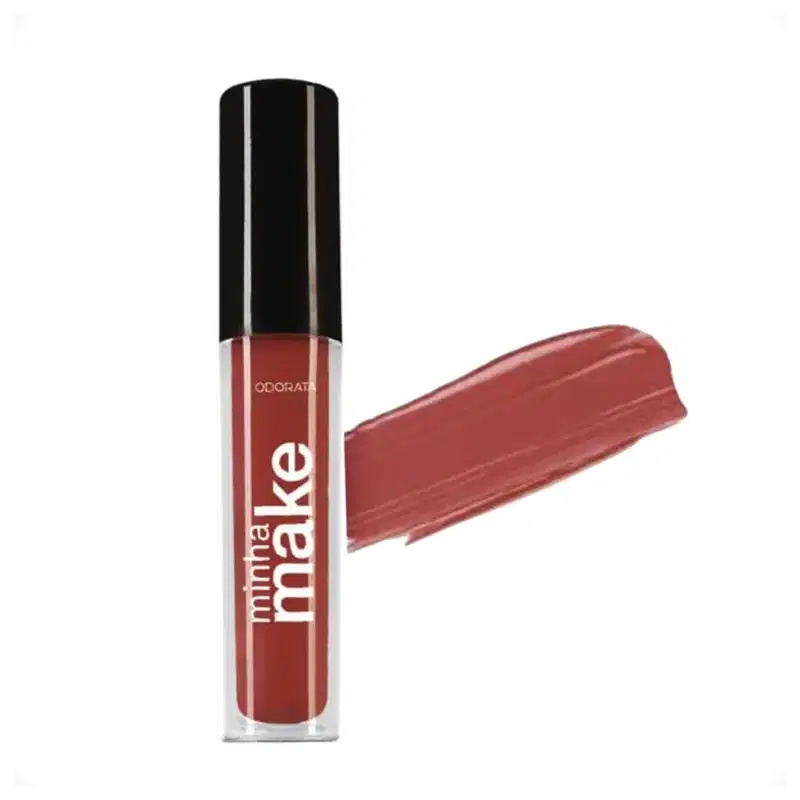 Lip Gloss Cremoso Color Confiante Não Gruda Com Manteiga de Karité 3g Minha Make Odorata REF 2706