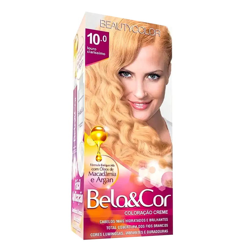 Beauty Color Bela&Cor 10.0 Louro Claríssimo - Tonalizante 45g