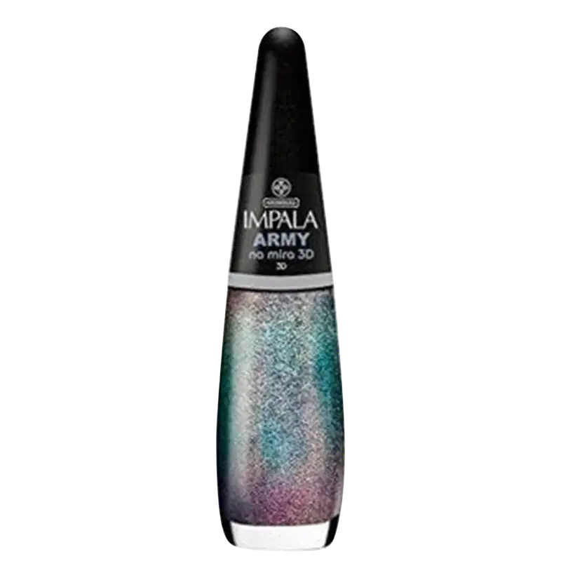Impala Army Na Mira 3D - Esmalte Glitter 7,5ml