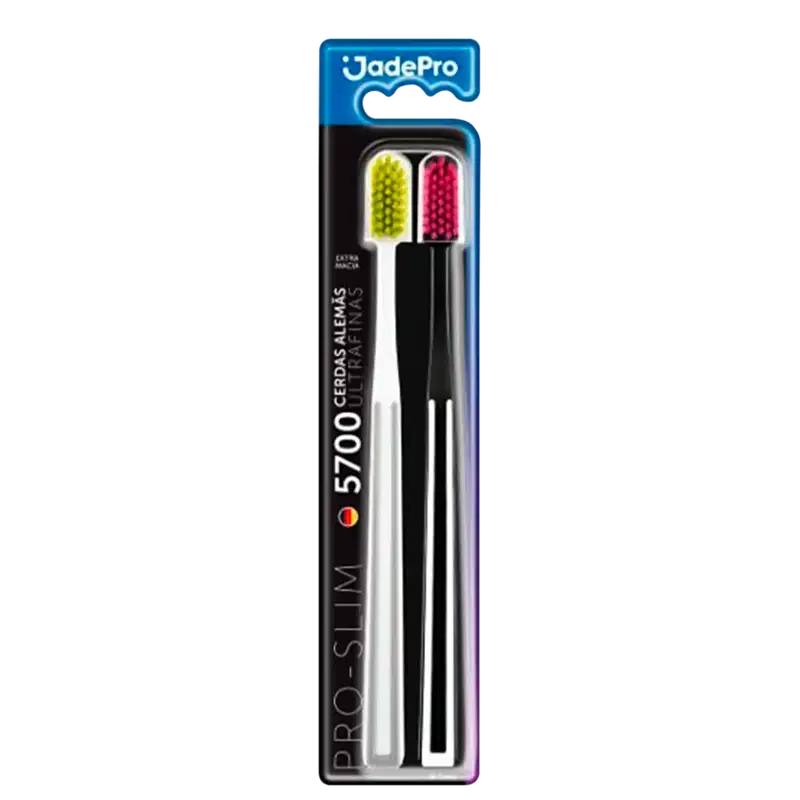 Kit Jadepro Escovas de Dentes Pro Slim (2 Unidades)