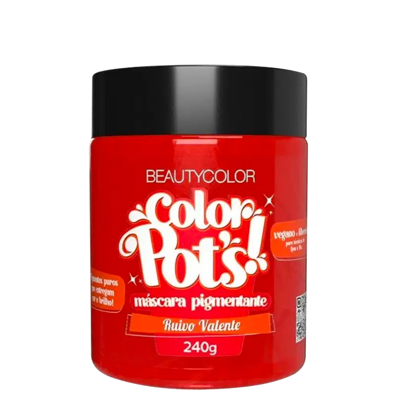 BeautyColor Color Pot's Ruivo Valente - Máscara Pigmentante 240g