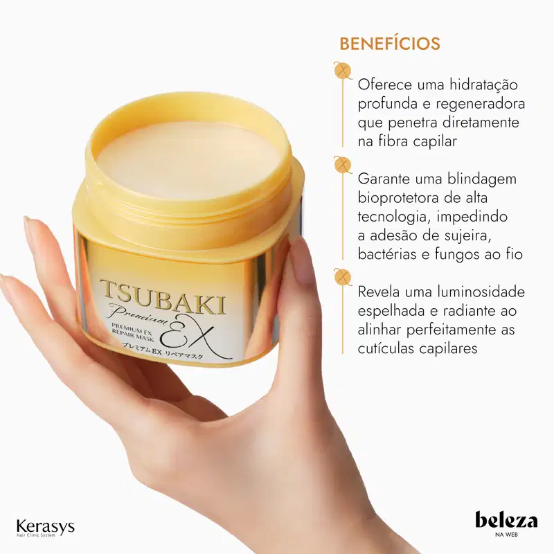 Tsubaki Premium Ex Repair Mask - Máscara Capilar 180ml
