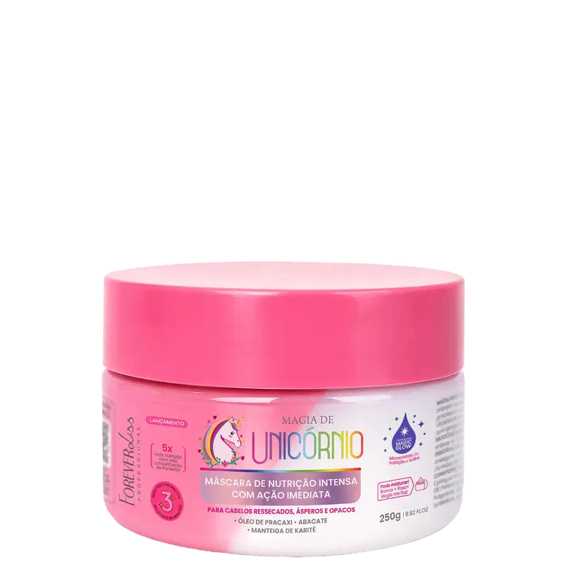 Máscara de Nutrição Intensa Magia de Unicórnio Forever Liss 250g