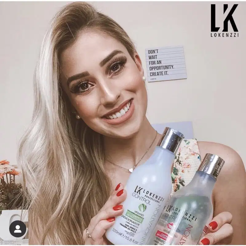 Lokenzzi Control Vegano Cabelos Mistos - Shampoo 320ml 