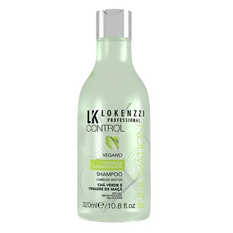 Lokenzzi Control Vegano Cabelos Mistos - Shampoo 320ml 