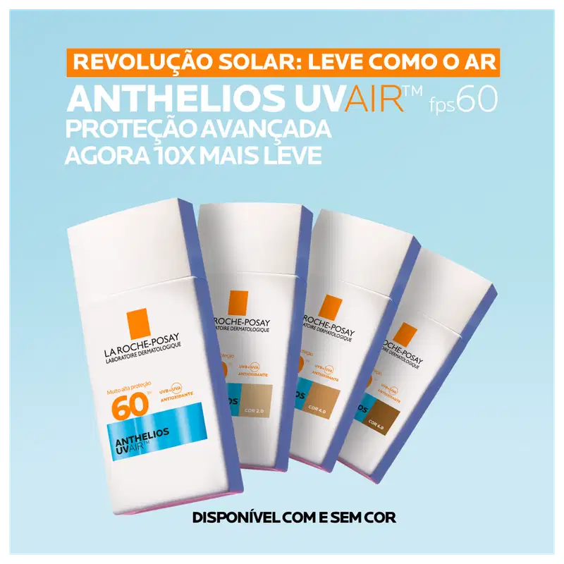 La Roche-Posay Anthelios UVAir FPS60 Cor 4.0 - Protetor Solar 45ml
