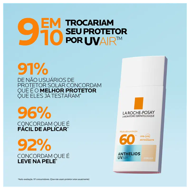 La Roche-Posay Anthelios UVAir FPS60 Cor 4.0 - Protetor Solar 45ml