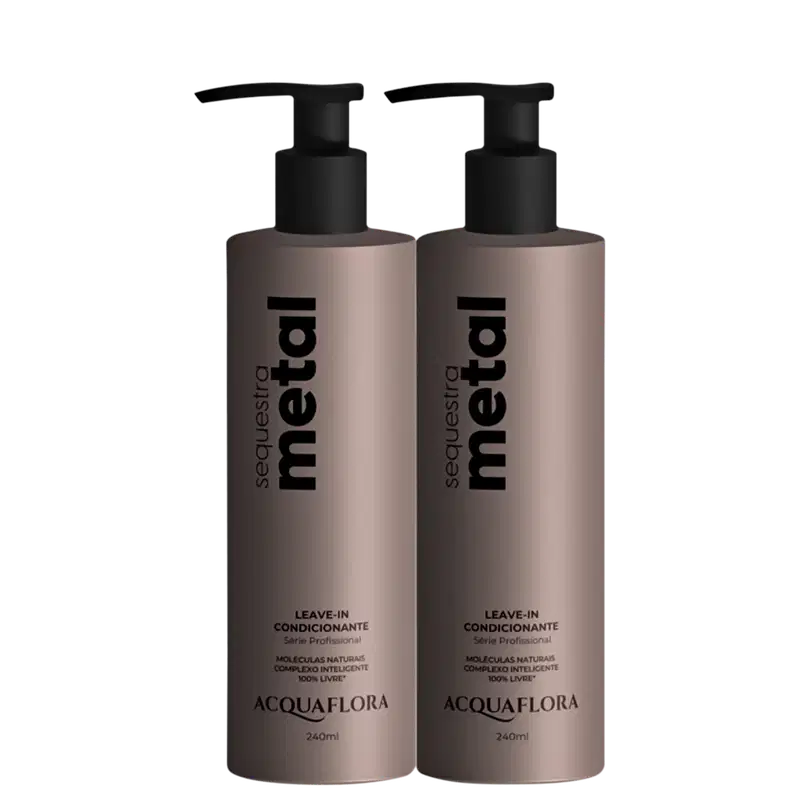 Kit Acquaflora Sequestra Metal  - Leave-In Condicionante 240ml (2 unidades)
