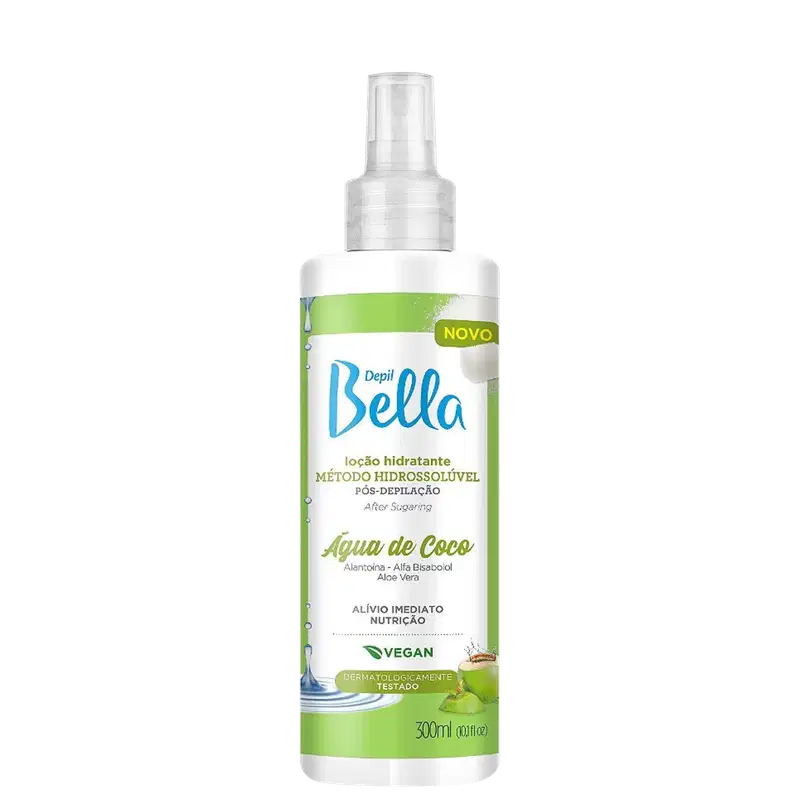 Depil Bella Água de Coco - Loção Hidratante Pós-Depilação 300ml