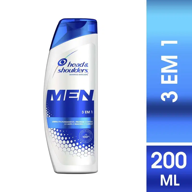 Shampoo Head & Shoulders Men 3 em1 200ml