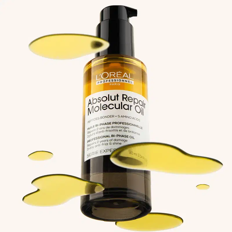 L'Oréal Professionnel Absolut Repair Molecular Oil - Óleo Capilar Bifásico 90ml