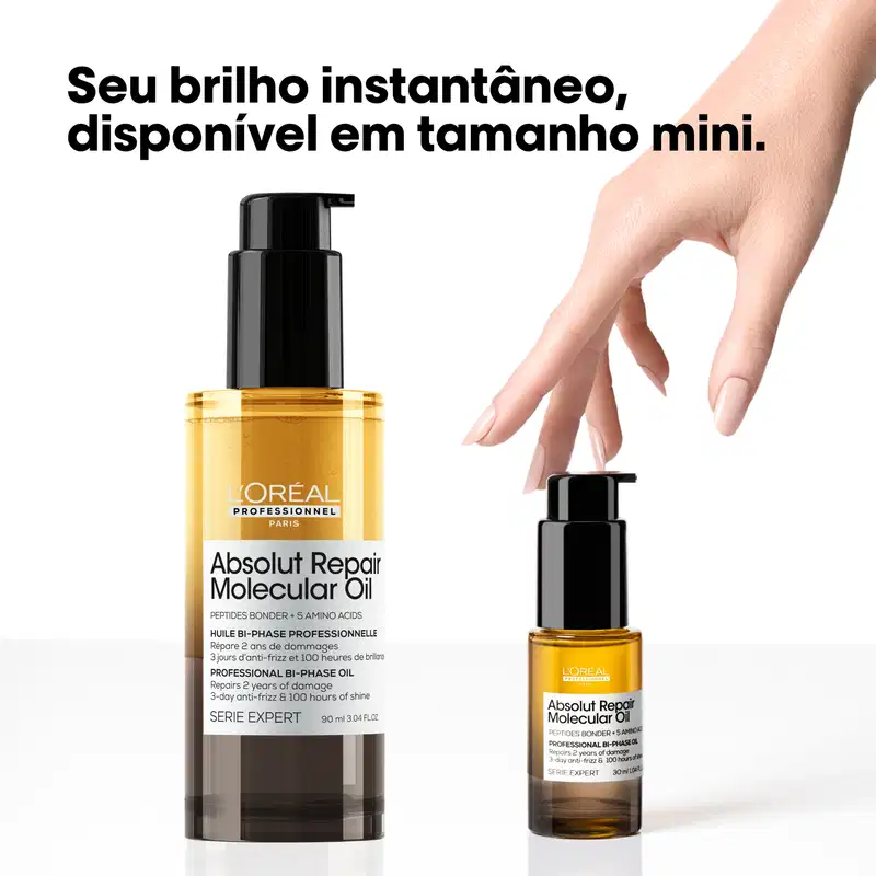 L'Oréal Professionnel Absolut Repair Molecular Oil - Óleo Capilar Bifásico 90ml