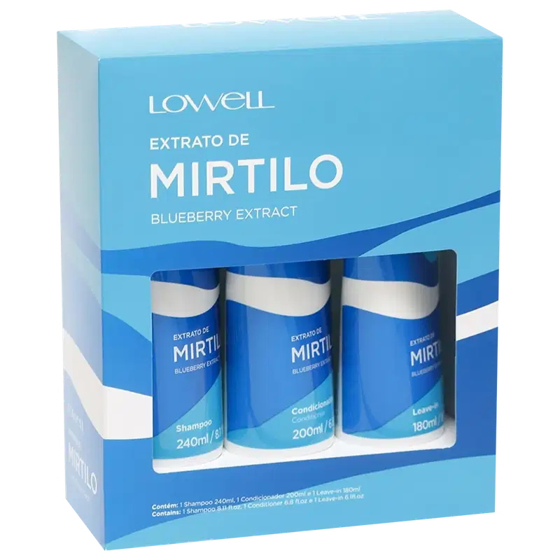 Kit Lowell Extrato de Mirtilo Home Care Trio (3 Produtos)