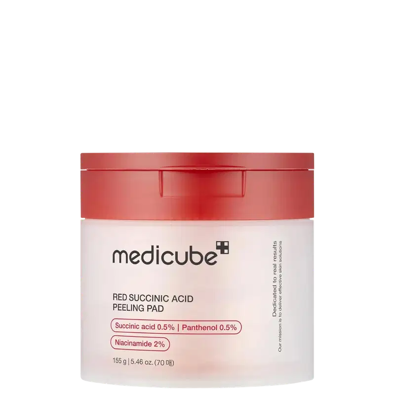 Medicube Red Succinic Acid Peeling Pad  -   Tonico Facial (70 Unidades) 155g
