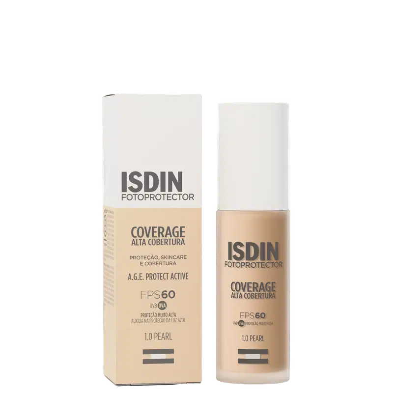 Base Isdin FotoProtector Coverage FPS60 1.0 Pearl Com 30g