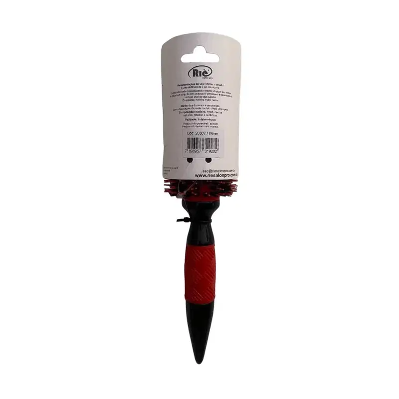 RIÈ salon-pro Vulcan Ceramic Red Ion Technology 64mm - Escova de Cabelo