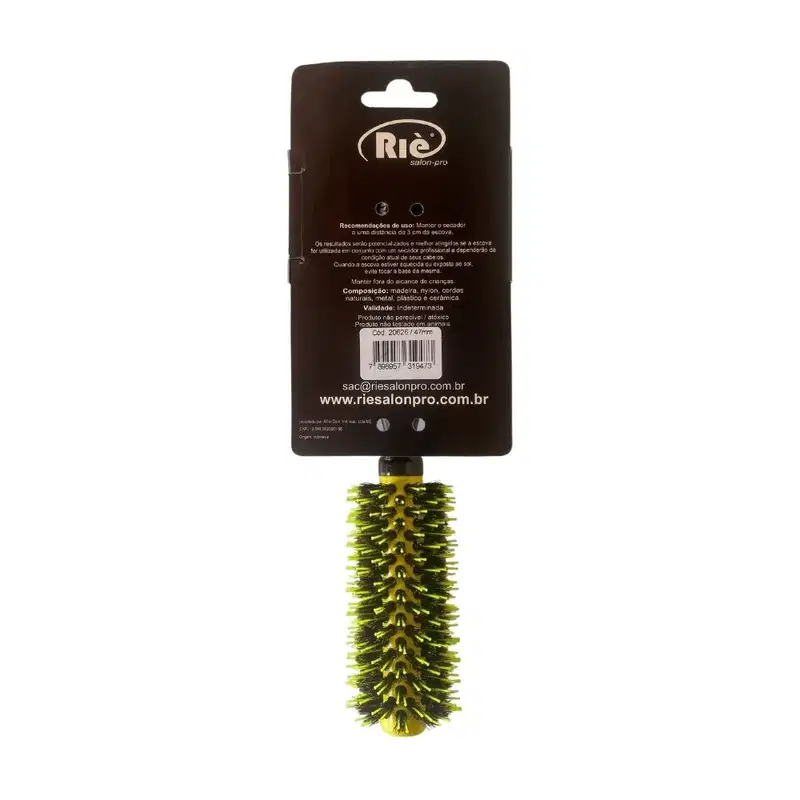 RIÈ salon-pro Mega Ceramic Tourmaline 47mm - Escova de Cabelo