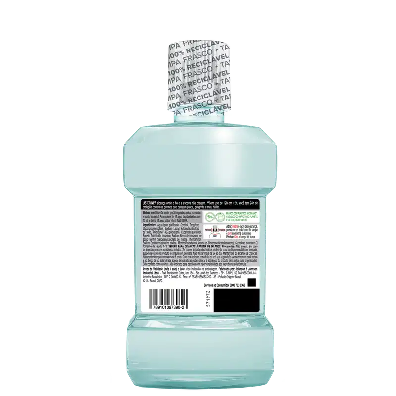 Listerine Cool Mint Refrescância Suave - Antisséptico Bucal 250ml