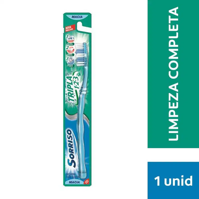 Escova Dental Sorriso Tripla 123