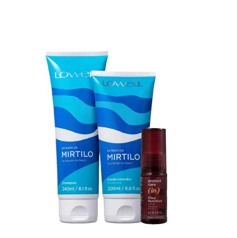 Kit Lowell Extrato de Mirtilo + Protect Care (3 Produtos)