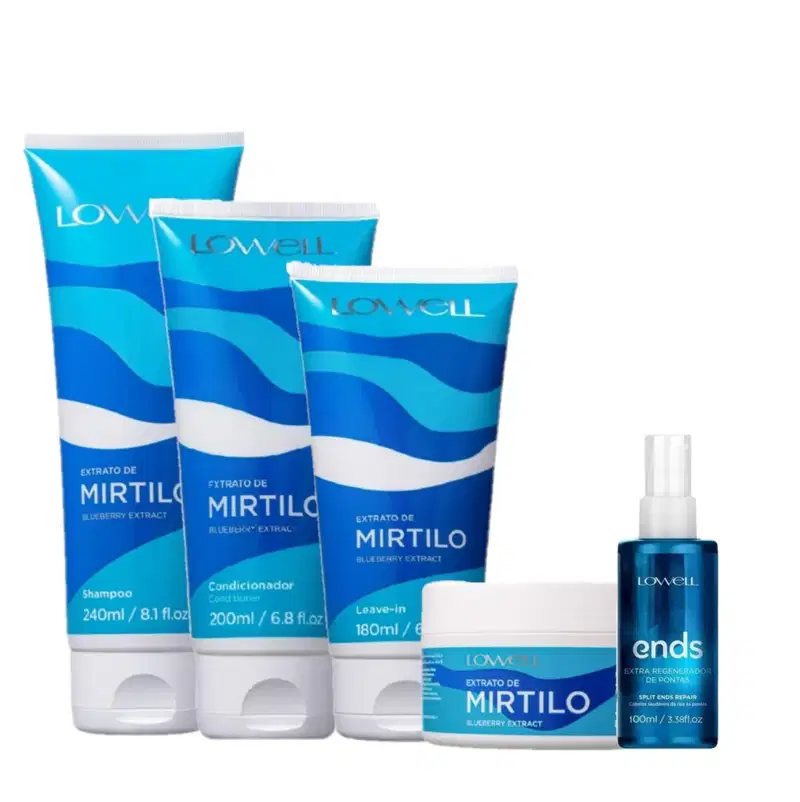 Kit Lowell Extrato de Mirtilo Home Care Regenerador Completo (5 Produtos)