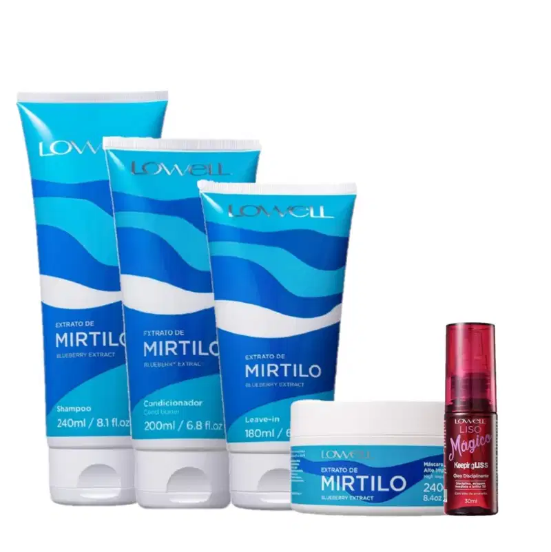 Kit Lowell Extrato de Mirtilo Home Care Five (5 Produtos)