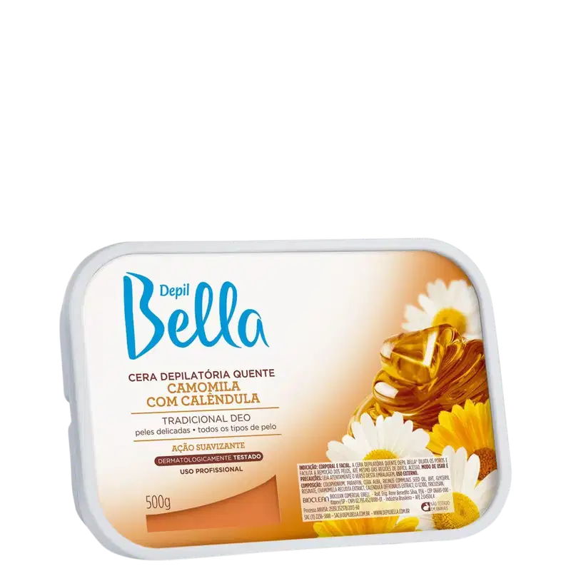 Depil Bella Camomila e Calêndula - Cera Depilatória 500g