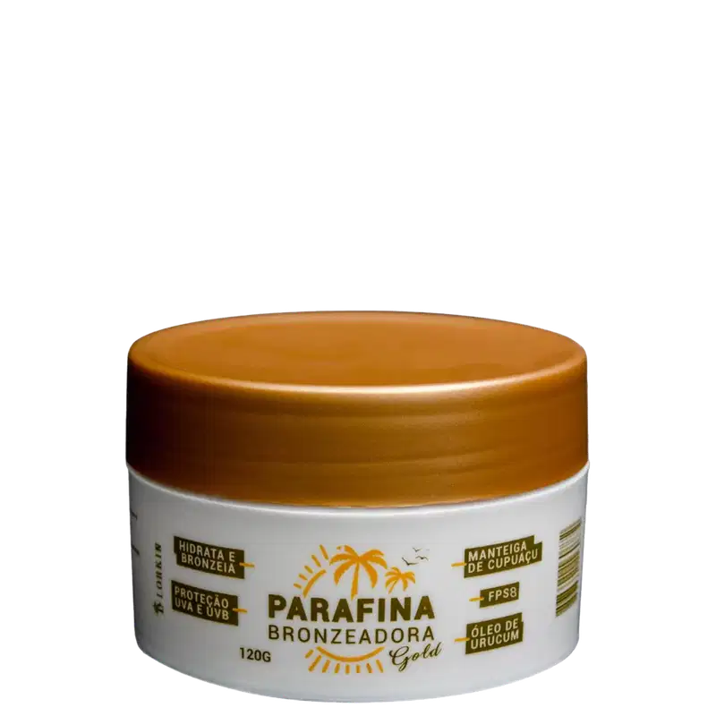 Lorkin Parafina Bronzeadora Gold FPS 8 - Bronzeador Corporal 120g