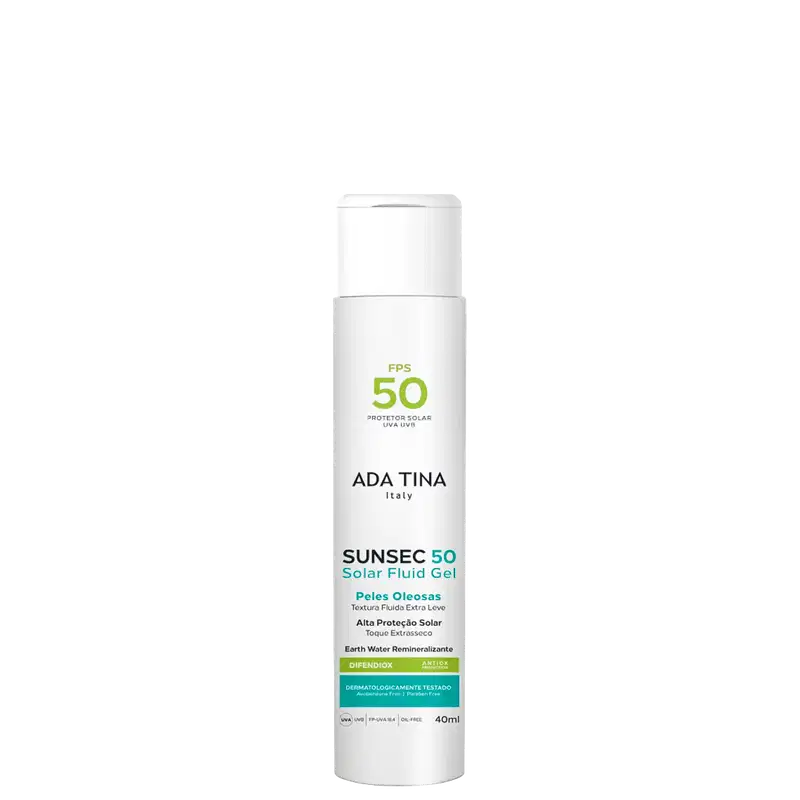 Ada Tina Sunsec Solar Fluid Gel FPS 50 - Protetor Solar  40ml
