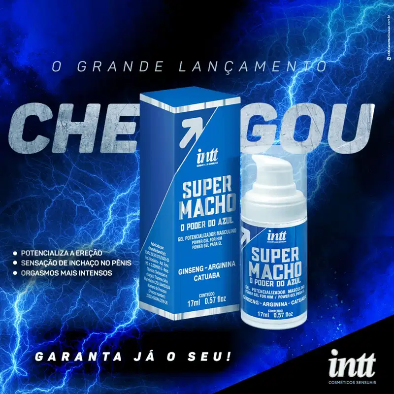 Intt Super Macho O Poder do Azul - Gel Potencializador Masculino 17ml