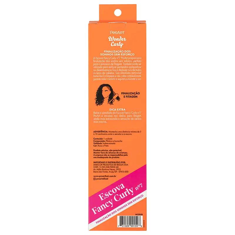 ProArt Fancy Curly nº 7 - Escova de Cabelo
