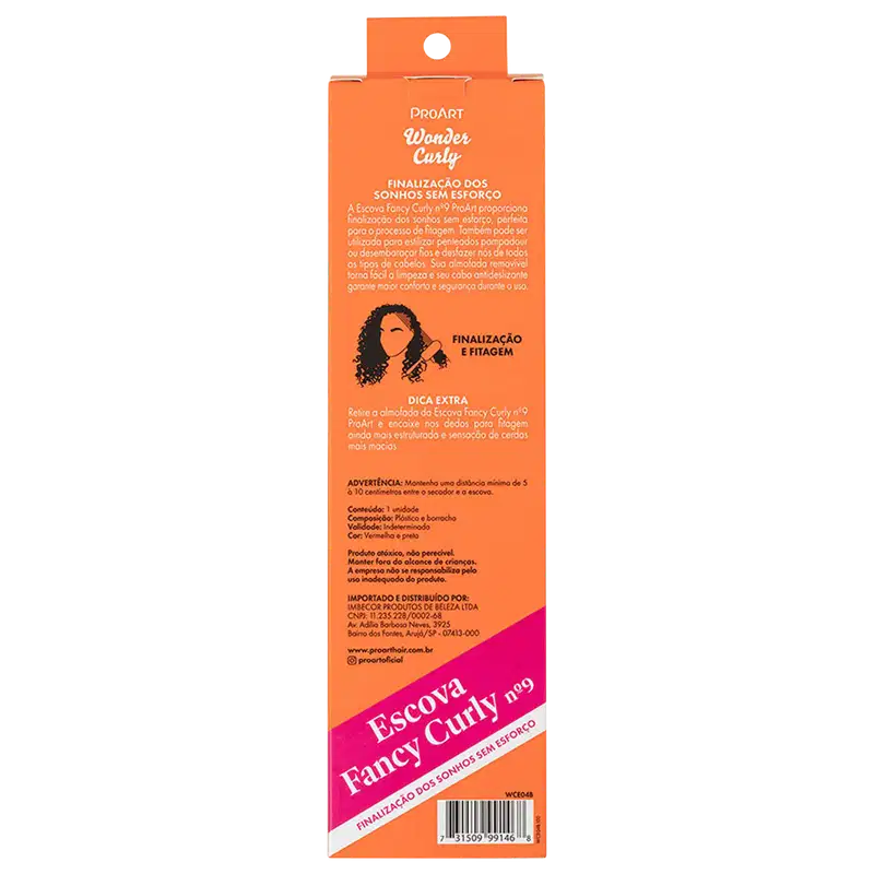 ProArt Fancy Curly nº 9 - Escova de Cabelo