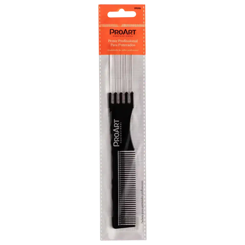 ProArt Profissional Dentes de Metal - Pente de Cabelo
