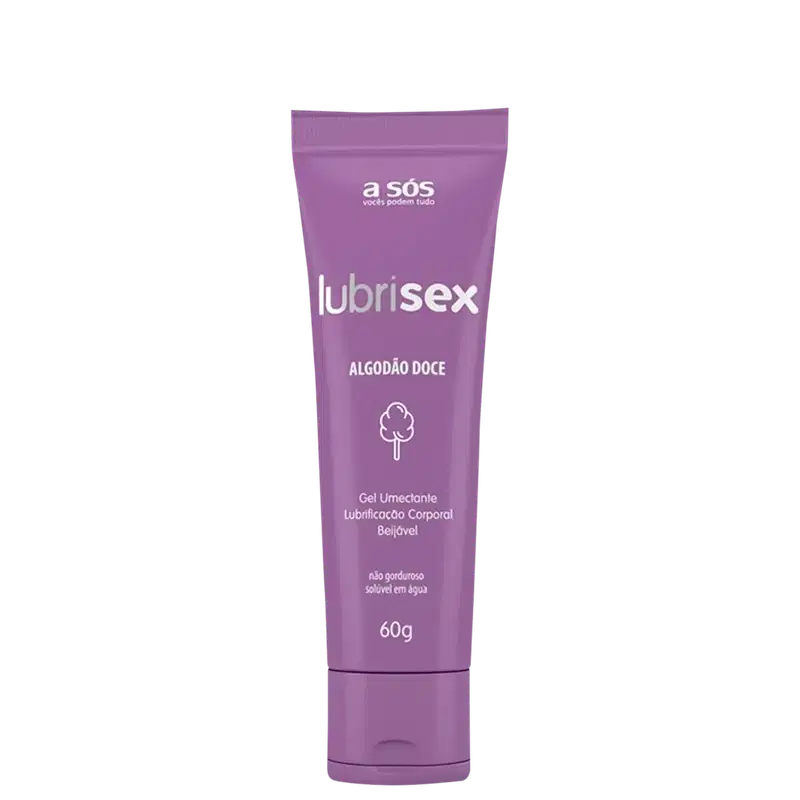 A Sós Lubrisex Algodão Doce - Gel Lubrificante 60g