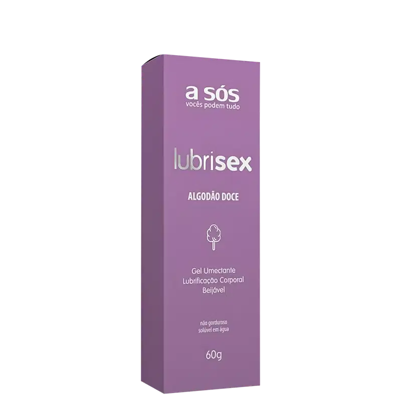 A Sós Lubrisex Algodão Doce - Gel Lubrificante 60g