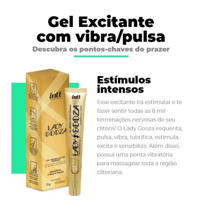 Intt Lady Gooza - Gel Sensibilizante Feminino 15g